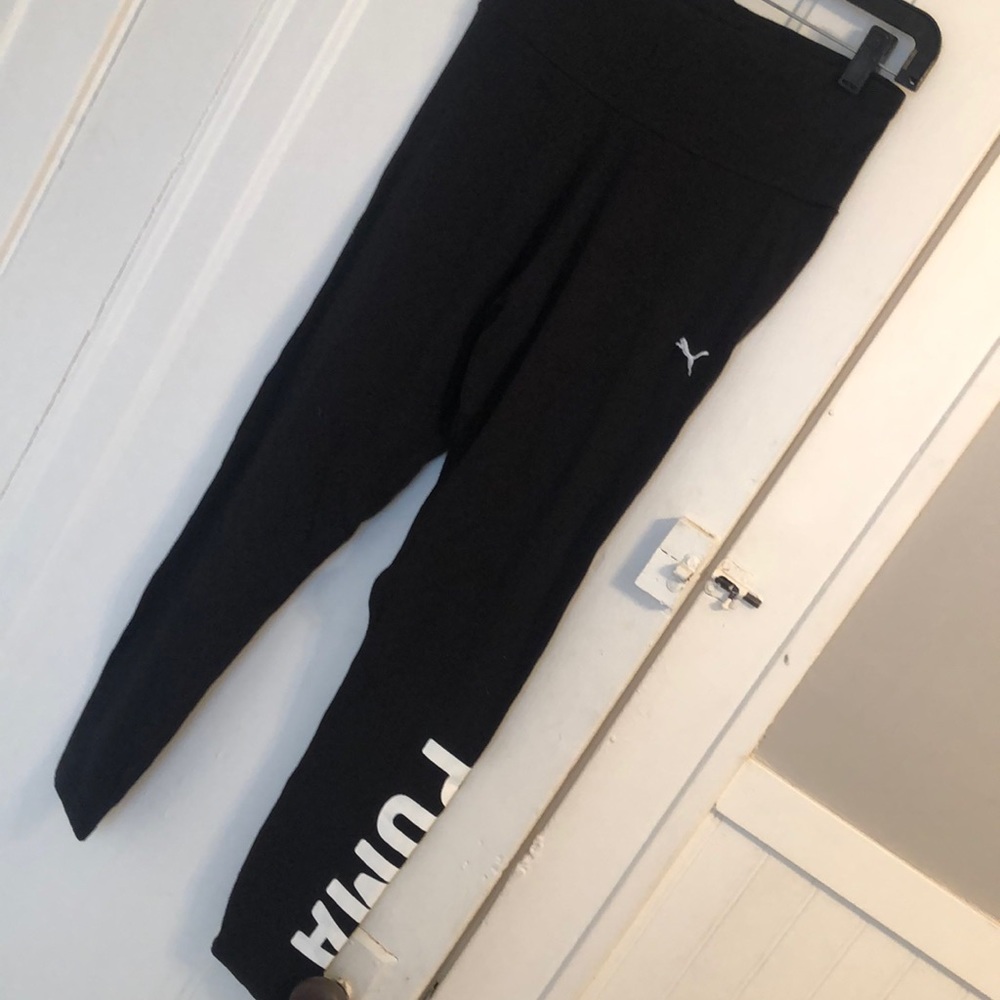 Puma cotton legging with leg graphic